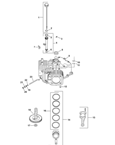 Sv820 Crankcase Diagram and Parts List for Z-FORCE50 17AF3AGP-17AF3AGP010 Cub Cadet Lawn Tractor